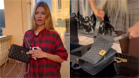 cutting chanel bags|Why Russian Influencers Are Cutting Up Their Chanel Bags .